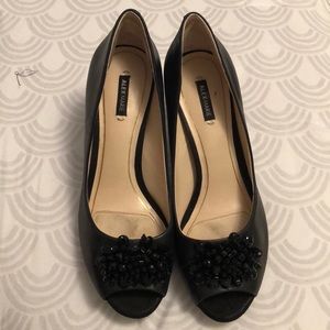 Black Alex Marie Beaded Pumps